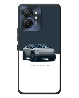 Чехол для Blackview Color 8 с картинкой «Серебристый Cybertruck Tesla»