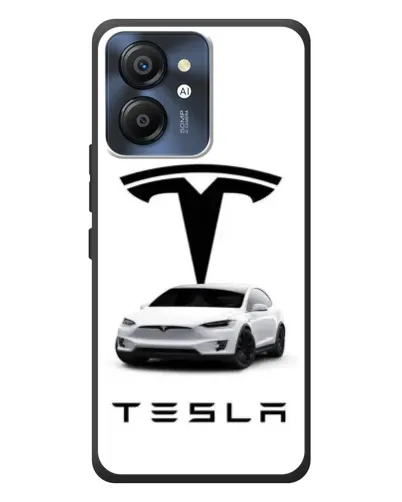 Чехол для Blackview Color 8 с картинкой «Tesla White Style»