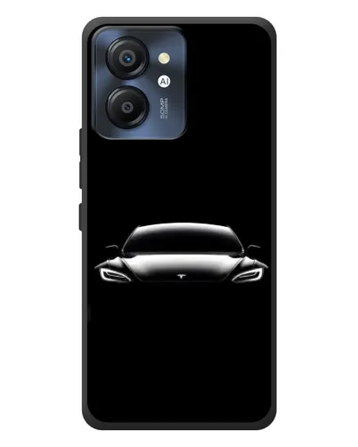 Чехол для Blackview Color 8 с картинкой «Фары Tesla Night»
