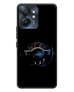 Чехол для Blackview Color 8 с картинкой «Салон Audi — руль»