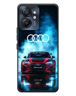 Чехол для Blackview Color 8 с картинкой «Audi Sport — неон»