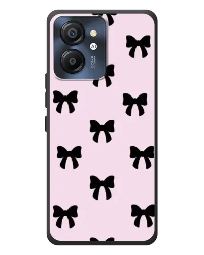 Чехол для Blackview Color 8 с картинкой «Черные банты Coquette» Чехол для Blackview Color 8 с картинкой «Черные банты Coquette»