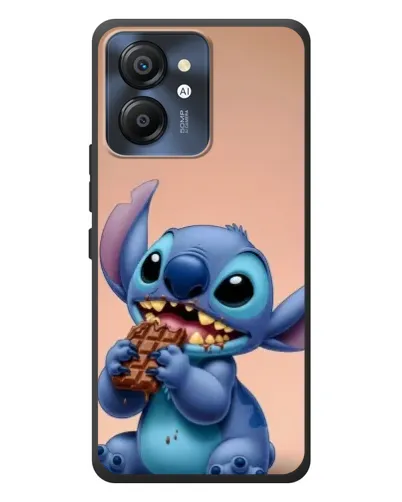 Чехол для Blackview Color 8 с картинкой «Стич ест шоколад»