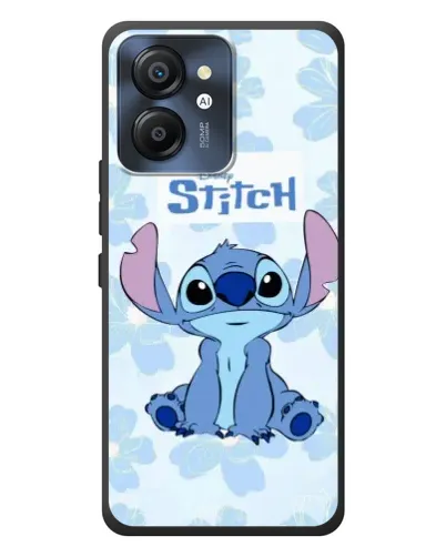 Чехол для Blackview Color 8 с картинкой «Stitch среди цветов»