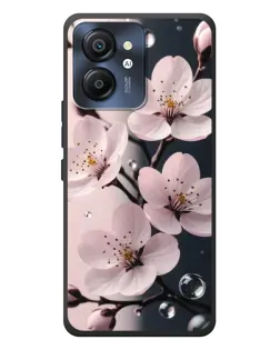 Чехол для Blackview Color 8 с картинкой «Нежная сакура и капли»
