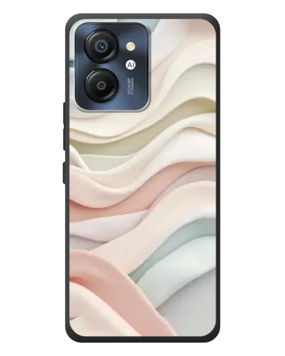 Чехол для Blackview Color 8 с картинкой «Пастельные нежные волны»