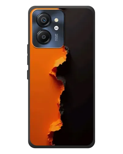 Чехол для Blackview Color 8 с картинкой «Оранжевый разлом»