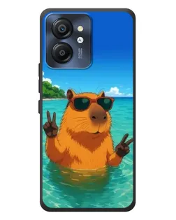Чехол для Blackview Color 8 с картинкой «Морская капибара»