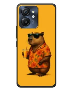 Чехол для Blackview Color 8 с картинкой «Капибара на отдыхе»