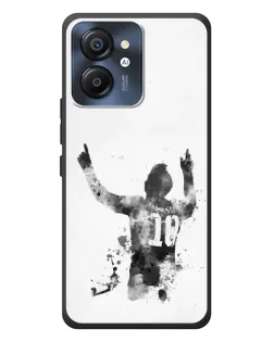 Чехол для Blackview Color 8 с картинкой «Черно-белый силуэт Месси» Чехол для Blackview Color 8 с картинкой «Черно-белый силуэт Месси»