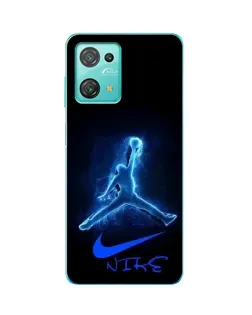Чехол для Blackview Oscal C30 Pro с картинкой «Jordan Neon Blue»