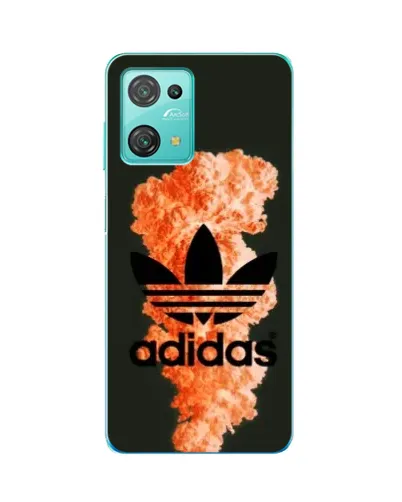 Чехол для Blackview Oscal C30 Pro с картинкой «Оранжевый дым Adidas»