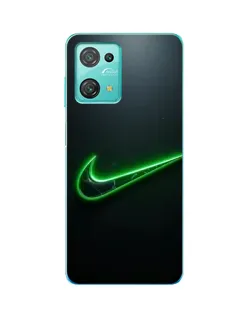 Чехол для Blackview Oscal C30 Pro с картинкой «Неоновый контур Nike»
