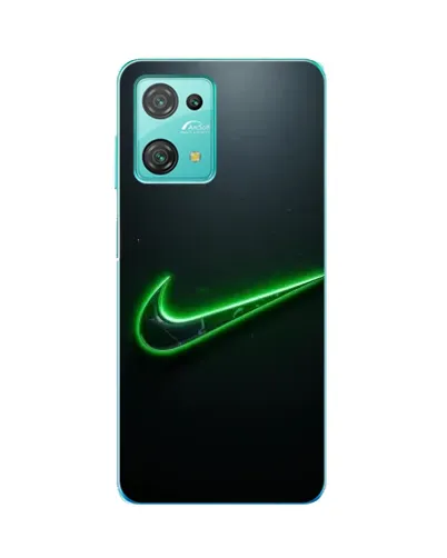 Чехол для Blackview Oscal C30 Pro с картинкой «Неоновый контур Nike»