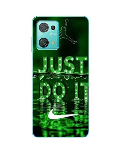 Чехол для Blackview Oscal C30 Pro с картинкой «Зеленый неоновый Nike»