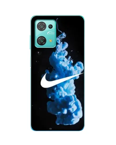 Чехол для Blackview Oscal C30 Pro с картинкой «Nike и синий дым»