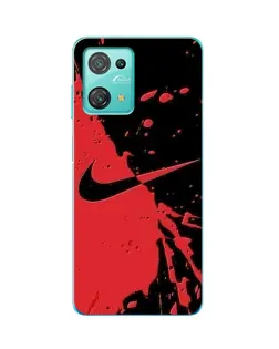 Чехол для Blackview Oscal C30 Pro с картинкой «Красные брызги Nike»