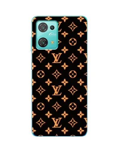 Чехол для Blackview Oscal C30 Pro с картинкой «Золотая монограмма LV»