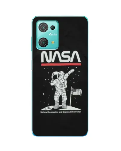 Чехол для Blackview Oscal C30 Pro с картинкой «NASA — шагаем по Луне»