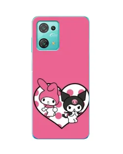 Чехол для Blackview Oscal C30 Pro с картинкой «Kuromi и My Melody»