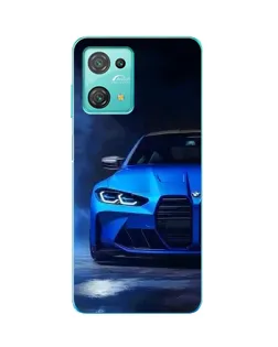 Чехол для Blackview Oscal C30 Pro с картинкой «Голубая BMW M4»