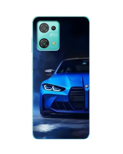 Чехол для Blackview Oscal C30 Pro с картинкой «Голубая BMW M4»
