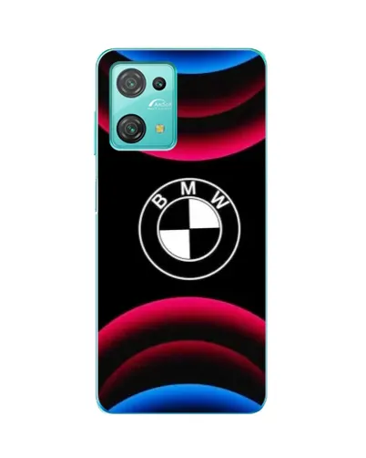Чехол для Blackview Oscal C30 Pro с картинкой «Логотип BMW и неоновые дуги»