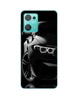 Чехол для Blackview Oscal C30 Pro с картинкой «Черная BMW — профиль»