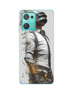 Чехол для Blackview Oscal C30 Pro с картинкой «PUBG — боец в пыли»