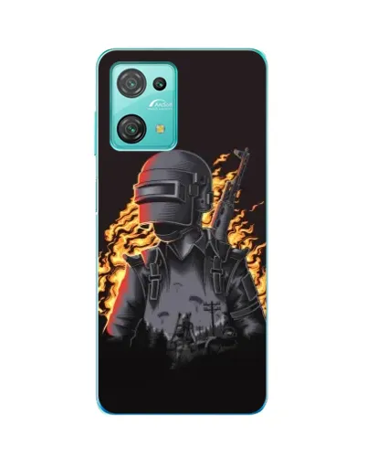 Чехол для Blackview Oscal C30 Pro с картинкой «PUBG — огненный силуэт» Чехол для Blackview Oscal C30 Pro с картинкой «PUBG — огненный силуэт»