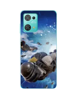 Чехол для Blackview Oscal C30 Pro с картинкой «Десант PUBG — прыжок»