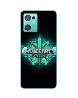 Чохол для Blackview Oscal C30 Pro з картинкою «Minecraft Diamond лого»