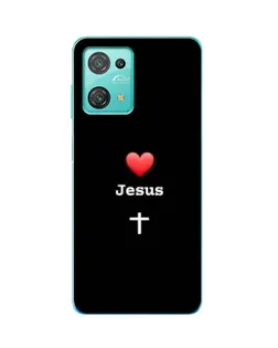Чехол для Blackview Oscal C30 Pro с картинкой «Сердце - Jesus»