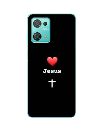 Чехол для Blackview Oscal C30 Pro с картинкой «Сердце - Jesus»