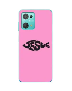 Чехол для Blackview Oscal C30 Pro с картинкой «Розовый символ  Jesus»