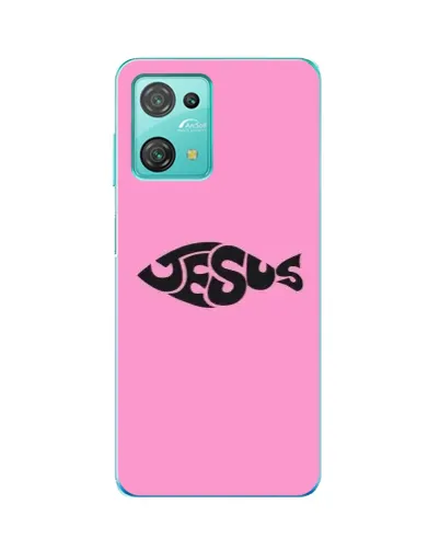 Чехол для Blackview Oscal C30 Pro с картинкой «Розовый символ  Jesus»