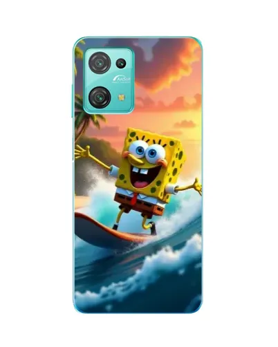 Чехол для Blackview Oscal C30 Pro с картинкой «Губка Боб серфингист»