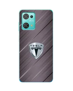 Чехол для Blackview Oscal C30 Pro с картинкой «Металлическая текстура Tesla»