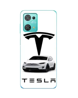 Чехол для Blackview Oscal C30 Pro с картинкой «Tesla White Style»