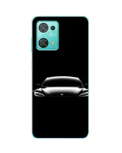 Чехол для Blackview Oscal C30 Pro с картинкой «Фары Tesla Night»