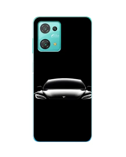 Чехол для Blackview Oscal C30 Pro с картинкой «Фары Tesla Night»