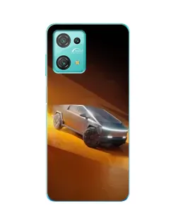 Чехол для Blackview Oscal C30 Pro с картинкой «Cybertruck в пустыне»
