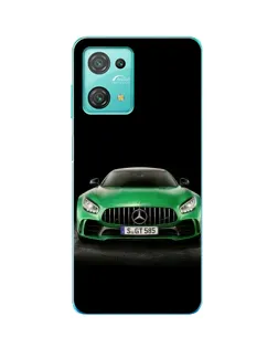 Чохол для Blackview Oscal C30 Pro з картинкою «Mercedes — неоновий лого»