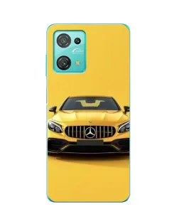 Чохол для Blackview Oscal C30 Pro з картинкою «Жовтий Mercedes GT»