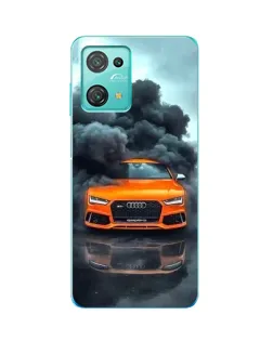 Чохол для Blackview Oscal C30 Pro з картинкою «Audi у хмарах диму»