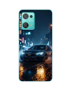 Чохол для Blackview Oscal C30 Pro з картинкою «Нічне місто та Audi»