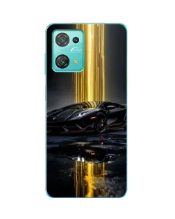 Чехол для Blackview Oscal C30 Pro с картинкой «Ночной Lamborghini драйв»
