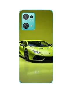 Чехол для Blackview Oscal C30 Pro с картинкой «Салатовый Lamborghini Huracan»