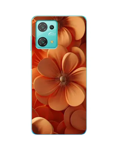 Чехол для Blackview Oscal C30 Pro с картинкой «Оранжевый макро цветок»