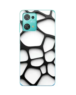 Чехол для Blackview Oscal C30 Pro с картинкой «Белая объемная сетка»